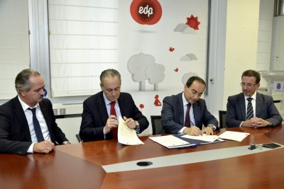 El Gobierno de Cantabria firma con EDP un convenio para favorecer el empleo de los alumnos del instituto Estelas de Cantabria de Los Corrales