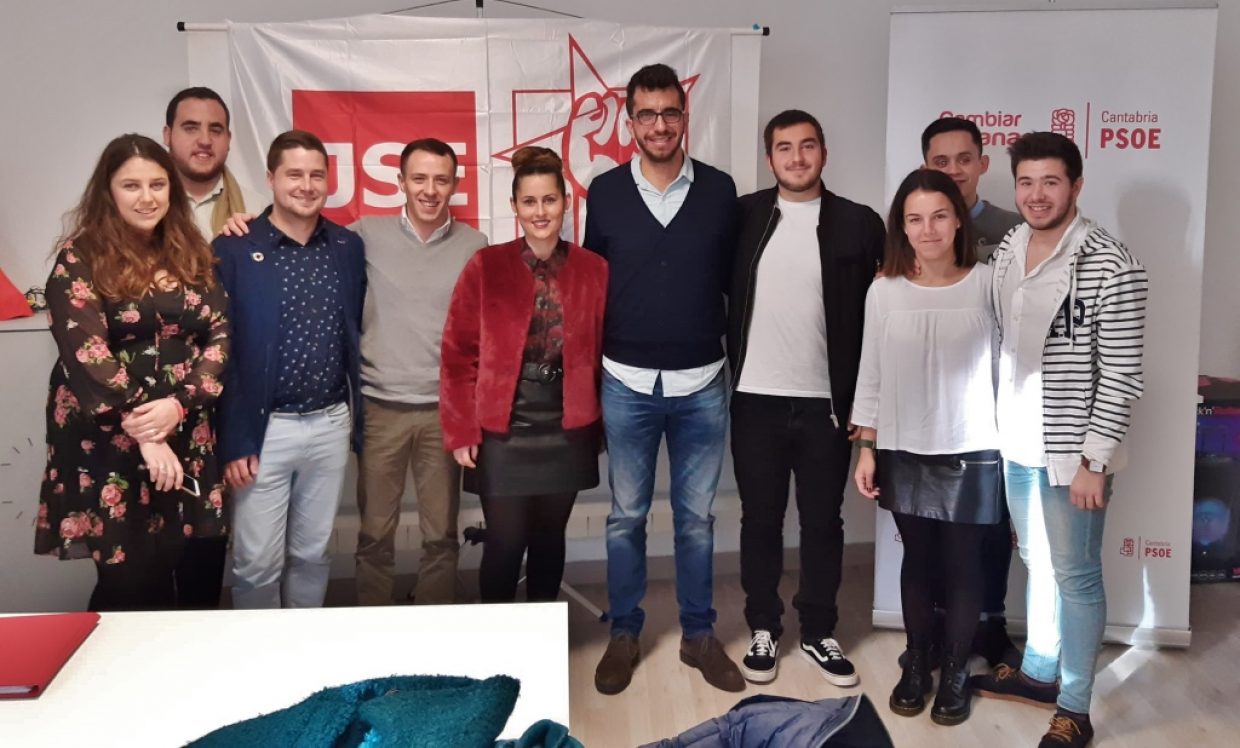 Nuevas JJSS de Cartes junto a representantes de las juventudes del PSC-PSOE