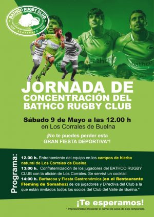 José López anunció en La Farola la jornada del  Bathco Rugby Club en Buelna