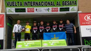 La Academia Samuel Sánchez se anota la etapa prólogo de la Vuelta al Besaya Cadete