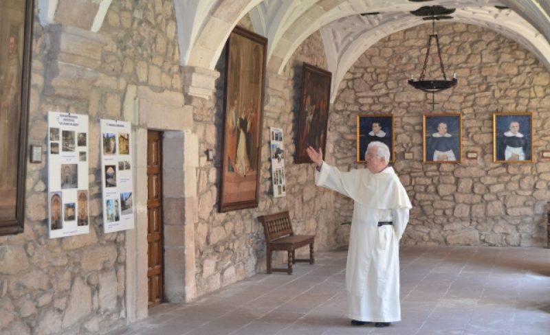 Se puede ver en el Santuario de Las Caldas con motivo del octavo centenario de la orden de los dominicos
