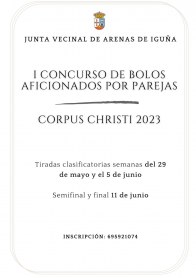 I Concurso de bolos para aficionados por parejas Corpus Christi 2023 en Arenas de Iguña