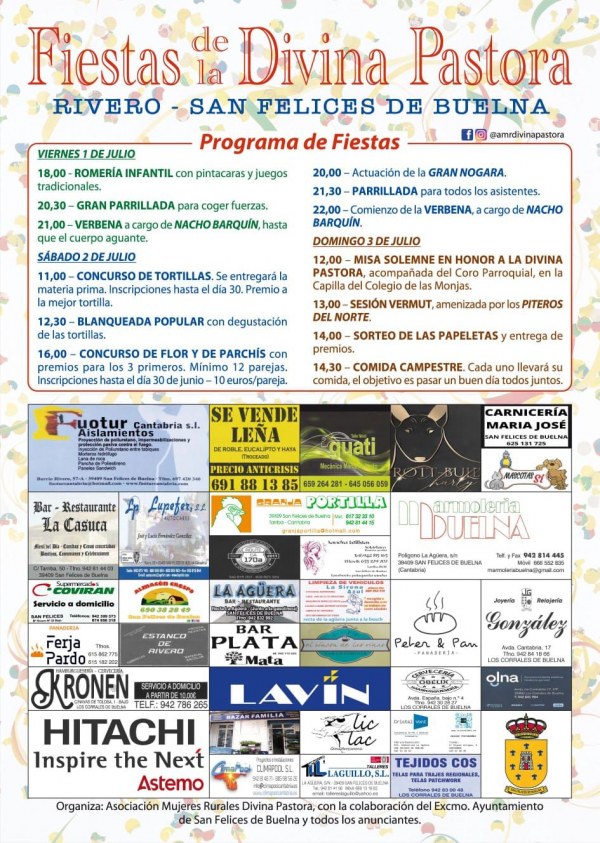 Fiestas de la Divina Pastora 2022 en Rivero, San Felices