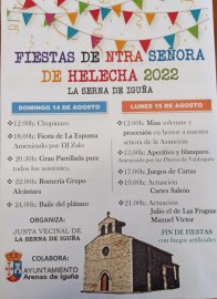 Fiestas de la Asunción de Nuestra Señora en Helecha 2022