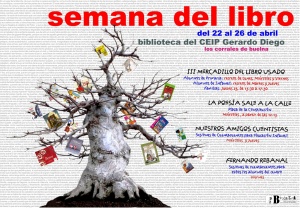 Cartel de la semana dedicada al libro