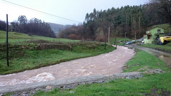 El río Tejas cerca de la antigua Granja Emilia