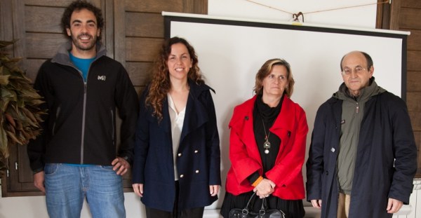 De izquierda a derecha son Alejandro García, Belén de Benito, Carmen Albo y Felipe Villazán