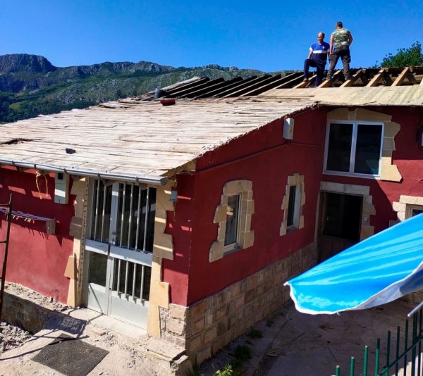 Reconstrucción de la casa