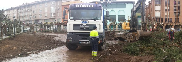 Obras en la plaza de la Constitución
