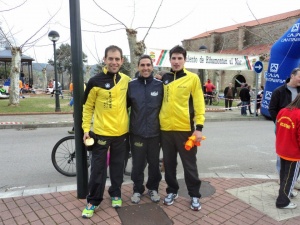 Emilio Alonso, Marcos Bardón y Felipe Santamaria del T. Buelna (Galizano)