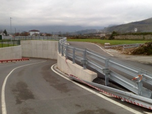 Caída del control de gálibo en Arenas.