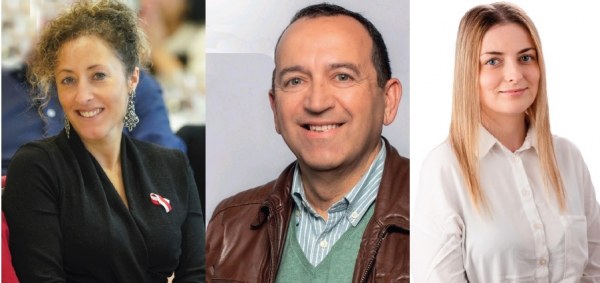 Verónica Mantecón, Joaquín Villegas y Nerea Simón