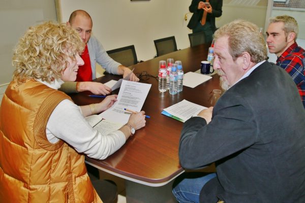 Encuentro entre Díaz Tezanos y el gobierno de Anievas