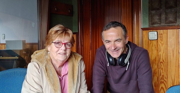 Mariuca y Salva durante el sorteo.