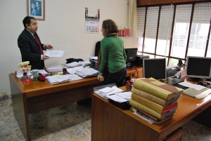 Francisco Javier López Marcano en el Juzgado de Paz