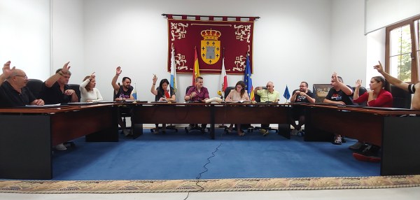 Corporación votando una propuesta.
