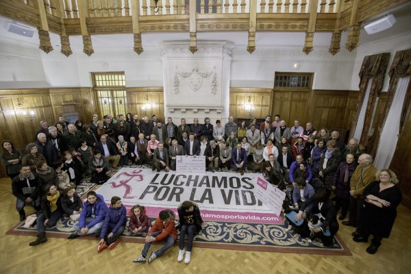 Instantánea tomada en el palacio de la Magdalena, lugar de celebración del acto. 
