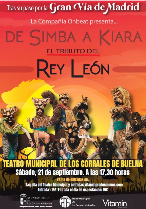 Regalaremos entradas para ver el tributo al Rey León
