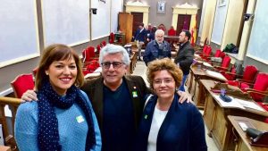 Piedad Quijada, José Luis Vergara y Pilar Martínez, ediles murcianos de Cieza