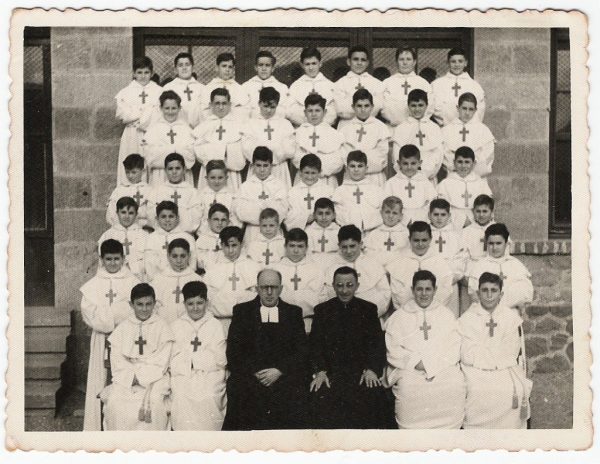 Imagen de la escolanía a finales de los años 50
