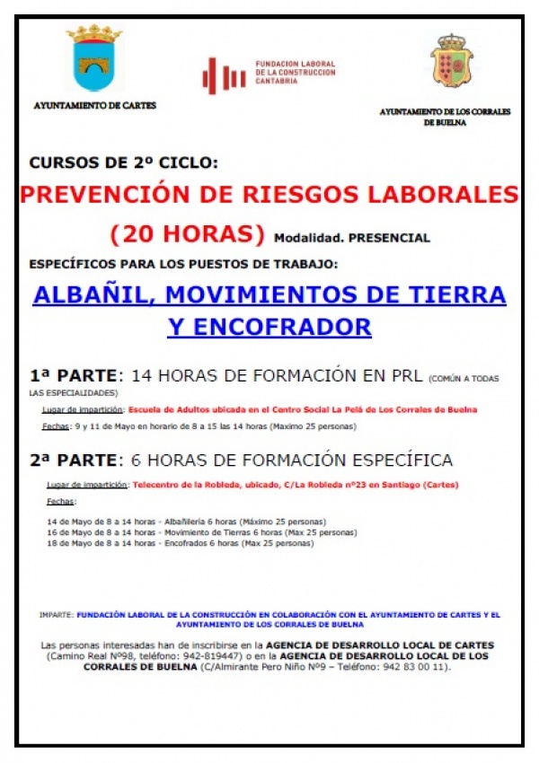 Colaboración para el empleo de las agencias de Los Corrales y Cartes