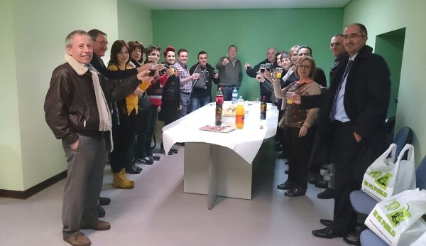 Convite tras la presentación.