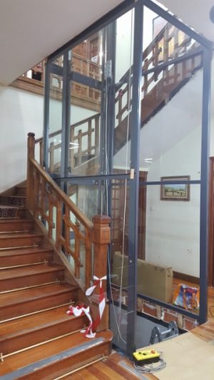 Estado actual de las obras del ascensor