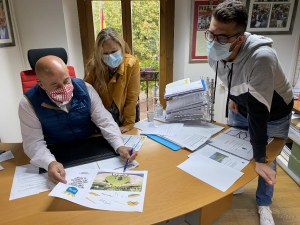 La propuesta de los jóvenes vecinos del municipio incluye un circuito y área de servicios para bicicletas