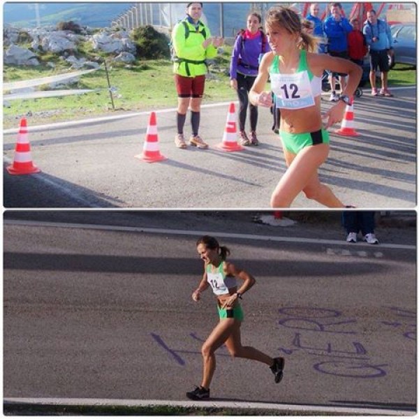 Azara García en Peña Cabarga