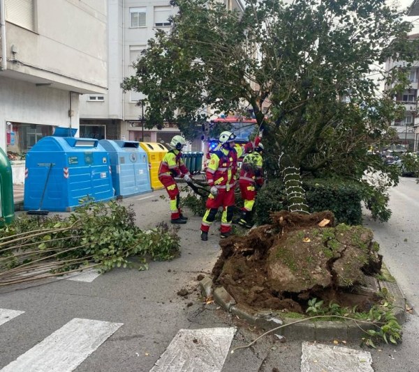 Actuación de los bomberos