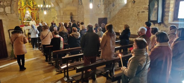 El templo se llenó con motivo de la celebración de la Candelaria