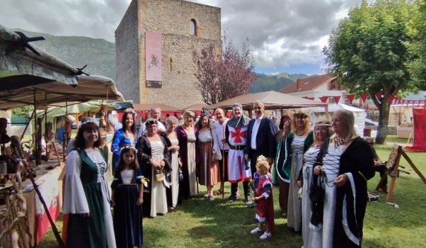 Gustavo Cubero y Cobo González en la fiesta de Pero NIño