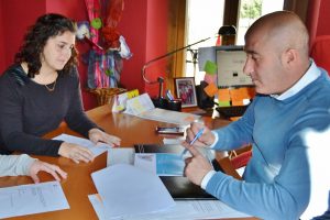 Agustín Molleda y Lorena Cueto, concejal de Hacienda