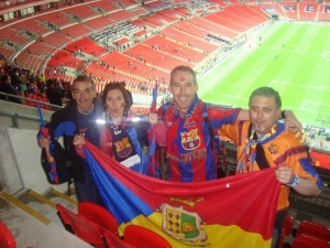 La mirada corraliega en Wembley.