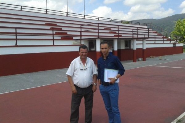 Conde y Mantilla en el velódromo de San Mateo