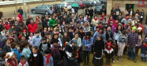 Los alumnos del Pero Niño cantaron las marzas este viernes