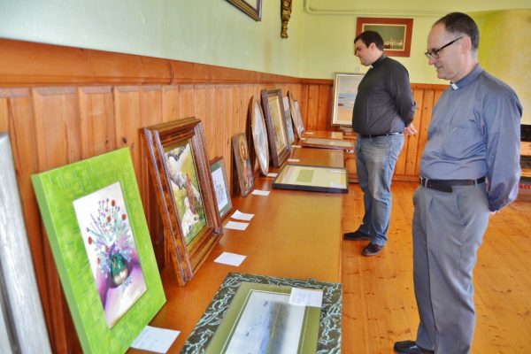 Lledías y Arribas en la exposición