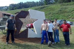 El monumento al Rebujas Rock listo para inaugurarse