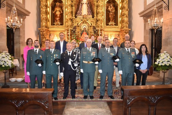 Celebración de la patrona de la Guarcia Civil en la iglesia de Los Corrales