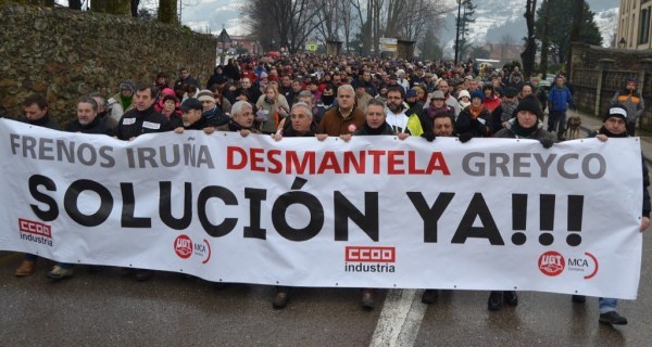 Cabeza de la manifestación.