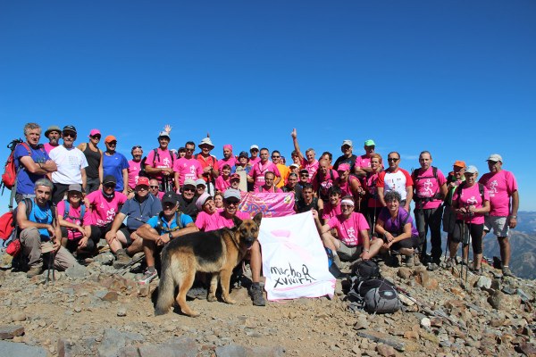 El grupo de montañeros que hizo cumbre en Peña Prieta