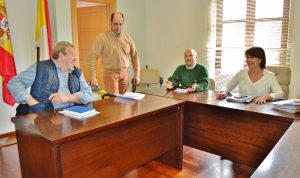 Los cuatro alcaldes del Consejo de la Mancomunidad