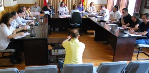 Sesión plenaria en Los Corrales