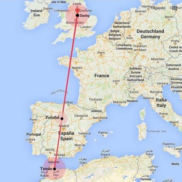  Ruta del avión Antonov