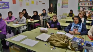 Una de las aulas del Centro de Educación Para Adultos