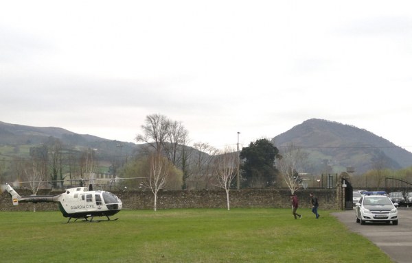 Maniobras del equipo ROCA en Los Corrales.