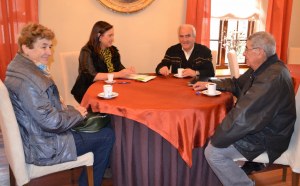 De izquierda a derecha, Concha Pardo, Marta Fernández, Carlos González y Manuel Arce