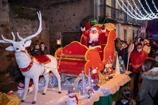 Papá Noel el año pasado en Cartes