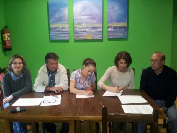 Los cinco concejales del nuevo gobierno de Molledo