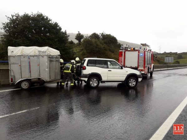 Accidente en la Autovía sin consecuencias
